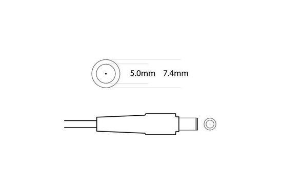 Originales Dell-Netzteil 130W 19.5V 6.7A 7,4x5,0mm