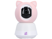 Nuova telecamera intelligente WiFi girevole FHD con allerta ninna nanna + monitor Encore View Baby Guard Pink