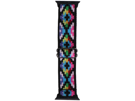 Nouvelle sangle pour smartwatch GlacierX Nylon Nomad Threads Pixel Bloom pour Apple Watch 38/40/41mm Multicolore