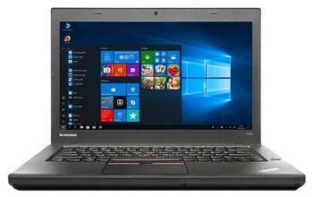 Lenovo ThinkPad T450 i5-5200U 8GB New hard drive 480GB SSD 1600x900 Class A Windows 10 Professional