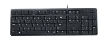 Professional Office Keyboard DELL KB212-B USB Black + Stickers