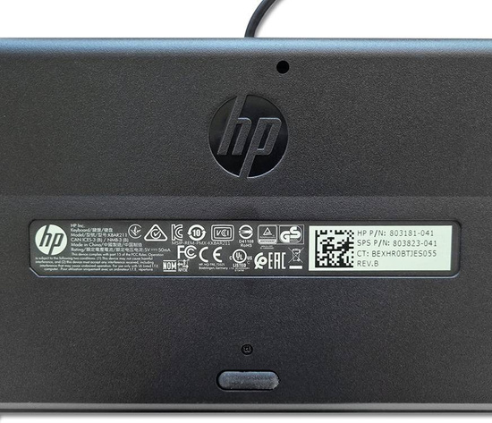 Kancelářská klávesnice HP KBAR211 803181-041 USB + Nálepky