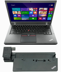 Lenovo ThinkPad T450s i5-5200U 8GB 240GB SSD 1920x1080 Klasse A Windows 10 Home + Docking Station