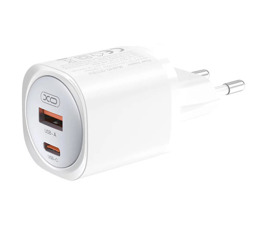 Новий чіп XO GaN PD 3.0 Quick Charge 4+ USB-A USB-C 30W настінний зарядний пристрій XO-CE21