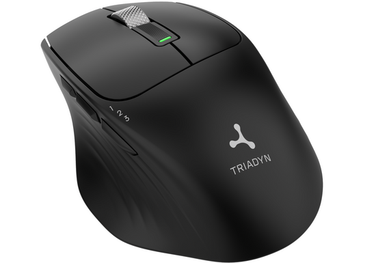 Nuevo Ratón Inalámbrico de Oficina Triadyn GANYMEDE PRO Bluetooth 2.4 GHz 1600 DPI Negro