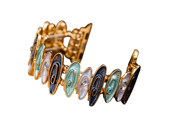 New bracelet for the GlacierX Gleam Waves Stretch Bracelet Coastal Blue smartwatch for Apple Watch 38/40/41mm Sea