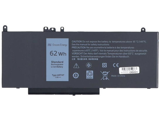 Batteria nuova Encore Energy per Dell Latitude E5470 E5270 E5570 E5750 62Wh 7.6V 8100mAh 6MT4T