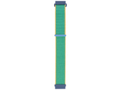 Nouveau bracelet pour smartwatch GlacierX Grip Strap Nylon Crayon Vert Jade + jaune et bleu 22mm