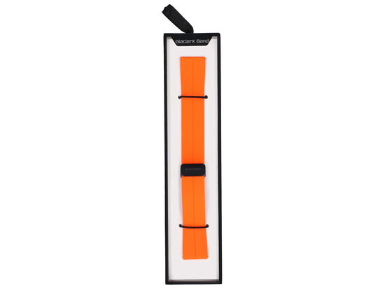 Nuevo cinturón para smartwatch GlacierX Silicona Hebilla Magnética Naranja Vibrante 22mm