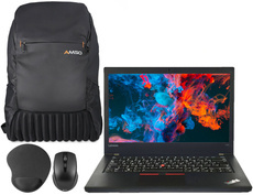 Lenovo ThinkPad T470 i5-6300U 16GB 240GB SSD 1920x1080 Classe A- Windows 10 Home + Zaino + Mouse + Tappetino