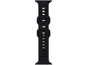 Correa para smartwatch GlacierX Silicone Ribbed Black para Apple Watch 42/44/45/49mm Negra