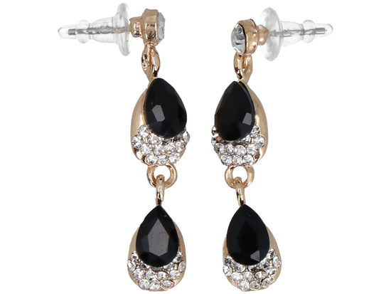 Fairy Tale Black Jewelry Set Necklace + Earrings