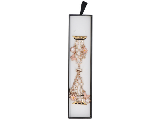 Nový náramek na smartwatch GlacierX Slider Clasp Double Chain Princess Bracelet Rose pro Apple Watch 38/40/41mm Růžové zlato