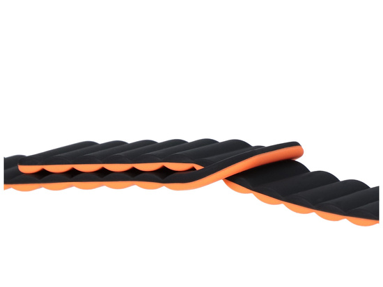 Nueva correa para smartwatch GlacierX Silicone Magnetic Wave Black Sun Negro-naranja 22mm