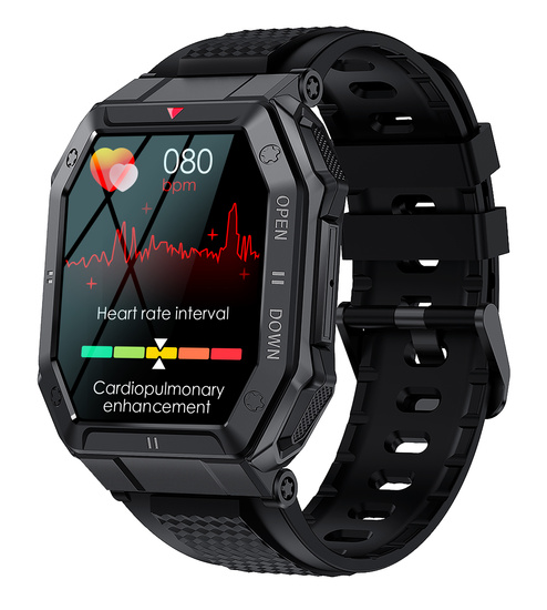 Nuevo Smartwatch GlacierX Trail Black + Pulsera de acero GX-TC55 BS