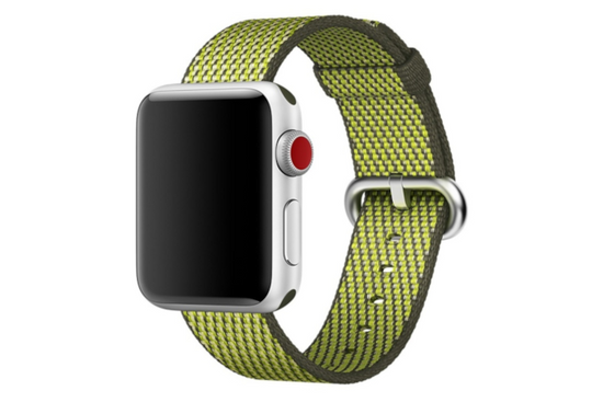 Originál Tkaný nylonový řemínek Apple Watch Dark Olive 38 mm v uzavřeném obalu