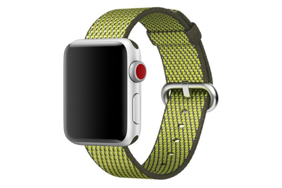 Original Apple Watch Woven Nylon Dark Olive 38mm Strap dans un emballage scellé