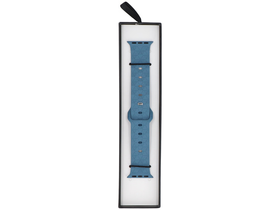 Cinturino per smartwatch GlacierX Silicone Rhombille Denim Blue per Apple Watch 38/40/41mm Blu