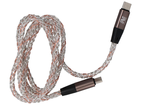 Nový podsvícený kabel Encore Energy RGB USB-C x2 kabel QC PD 3A 60W pro nabíjení a přenos dat 100 cm EE130-CC