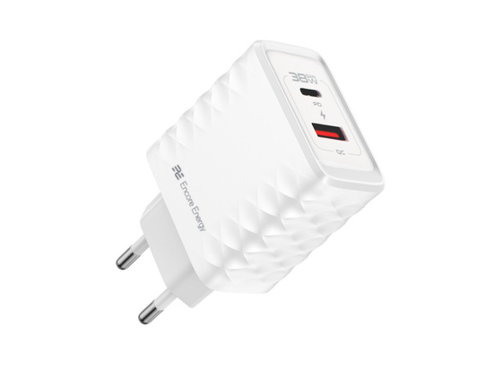 Nová síťová nabíječka 38W USB-A USB-C QC PD Encore Energy MD-3883TR