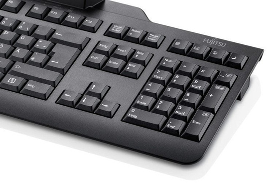 Clavier filaire Fujitsu KB100 USB QWERTZ + AUTOCOLLANTS