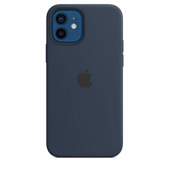 Oryginalne Etui Silikonowe Apple iPhone 12 / 12 Pro Deep Navy