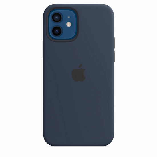 Original Silikonhülle Apple iPhone 12 / 12 Pro Deep Navy