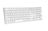 Nouveau Clavier Sans Fil Triadyn PROTEUS Bluetooth 2.4GHz 4-Appareils Bureau Slim Batterie Argenté