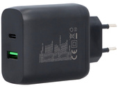 Nová síťová nabíječka GaN 65W USB-A + USB-C QC PD Encore Energy MD-65C4329