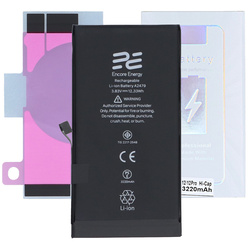 Nouvelle batterie Encore Energy pour Apple iPhone 12 et 12 Pro 616-00644 12.33Wh 3.83V 3220mAh A2479