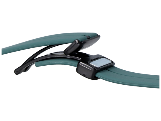 New Smartwatch GlacierX Monument GX-MC69 + Silicone Magnetic Buckle Forest Green Malachite 22mm