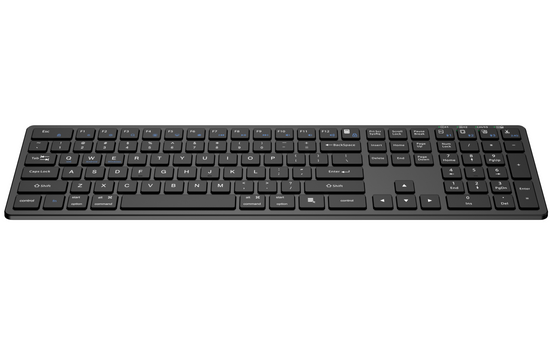 Nuevo Teclado Inalámbrico Triadyn PROTEUS Bluetooth 2.4GHz 4-Dispositivos de Oficina Slim Batería Negra