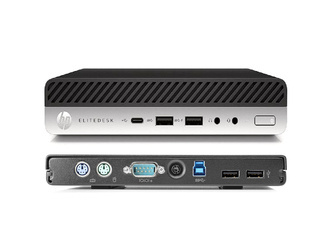HP EliteDesk 800 G3 Desktop Mini i7-6700T 4x2.8GHz 16GB 480GB SSD Windows 10 Professional +Modulo di estensione