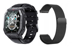 New Smartwatch GlacierX Trail Black + Mesh Bracelet