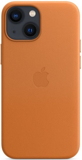 Nuovo case in pelle originale Apple iPhone 13 Mini Marrone Dorato