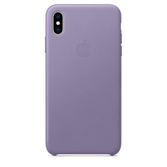 Original Leather Case Apple iPhone XS Max Liliac