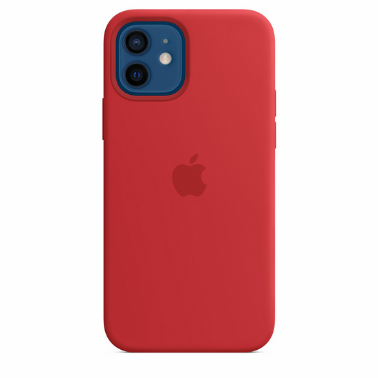 Oryginalne etui silikonowe Apple iPhone 12 Pro Max Red