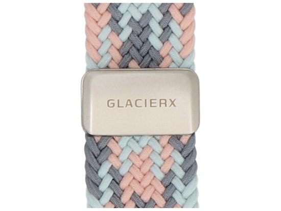 New GlacierX Braided Magnetic Buckle Mint Candy strap for Apple Watch 38/40/41mm Mint-Pink
