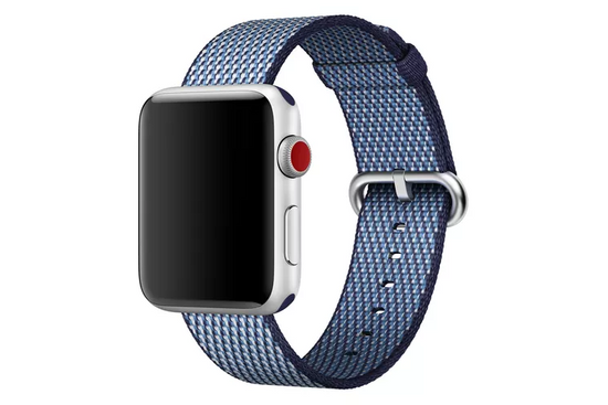 Original Apple Watch Woven Nylon Strap Midnight Blue 42mm in sealed packaging
