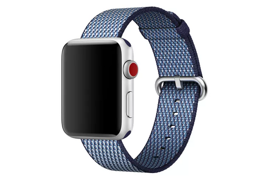 Original Apple Watch Strap Woven Nylon Midnight Blue 42mm in versiegelter Verpackung