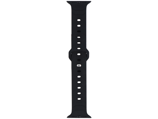 Bracelet pour smartwatch GlacierX Silicone Wave Black pour Apple Watch 42/44/45/49mm Noir