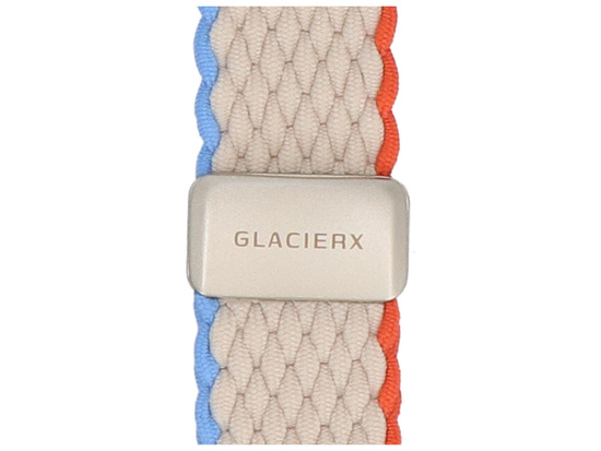Nový pásek GlacierX Braided Magnetic Buckle Tropical Cream pro Apple Watch 38/40/41mm Krémový