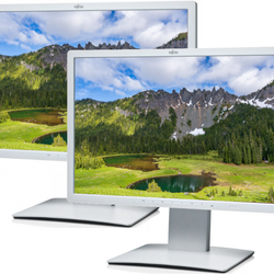 Ensemble de deux moniteurs Fujitsu B22W-7 22" moniteur LED 1680x1050 DisplayPort DVI