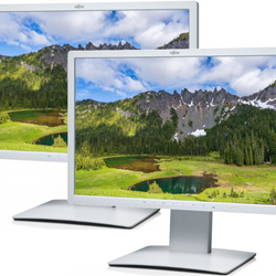 Conjunto de Dos Monitores Fujitsu B22W-7 22" Monitor LED 1680x1050 DisplayPort DVI