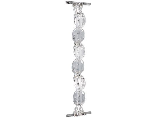 Nový náramek na smartwatch GlacierX Gleam Orbit Stretch Bracelet Obsidian Veil pro Apple Watch 38/40/41mm Černobílý