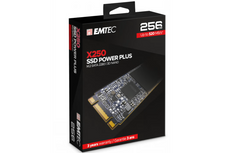 New hard drive SSD EMTEC X250 Power Plus 256GB SSD M.2 2280 SATA III (ECSSD256GX250)