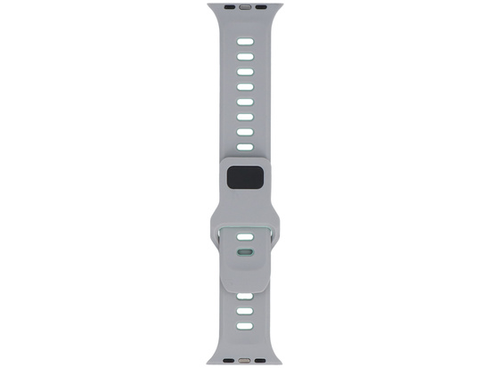 Nouveau bracelet en silicone GlacierX Retro Future Mint Moon pour Apple Watch 42/44/45/49mm Menthe-Gris