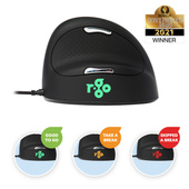 Neu R-GO HE Break ergonomisch vertikal USB Optisch Schwarz RGOBRHESMR Maus