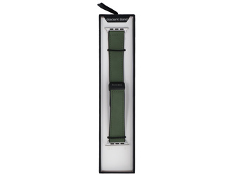 Nový pásek GlacierX Leather Magnetic Buckle Stone Green pro Apple Watch 42/44/45/49mm Jadeitově Zelený