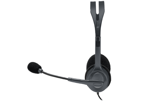 Cuffie Logitech H111 con Microfono Stereo Grigie